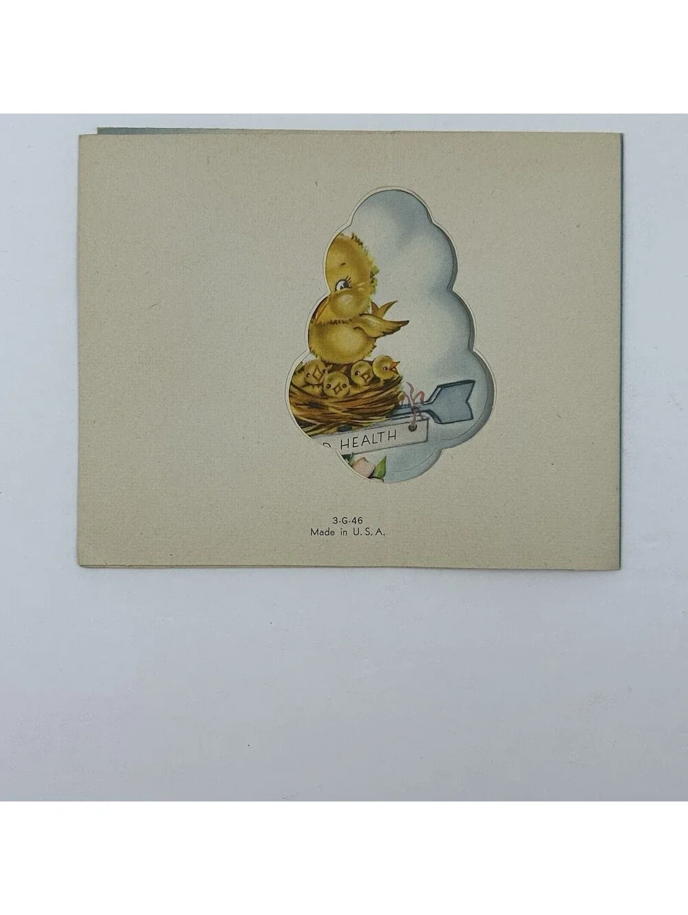Vintage Get Well Card Recovery Prediction Anthropomorphic Sun Unused 1950s   N-2